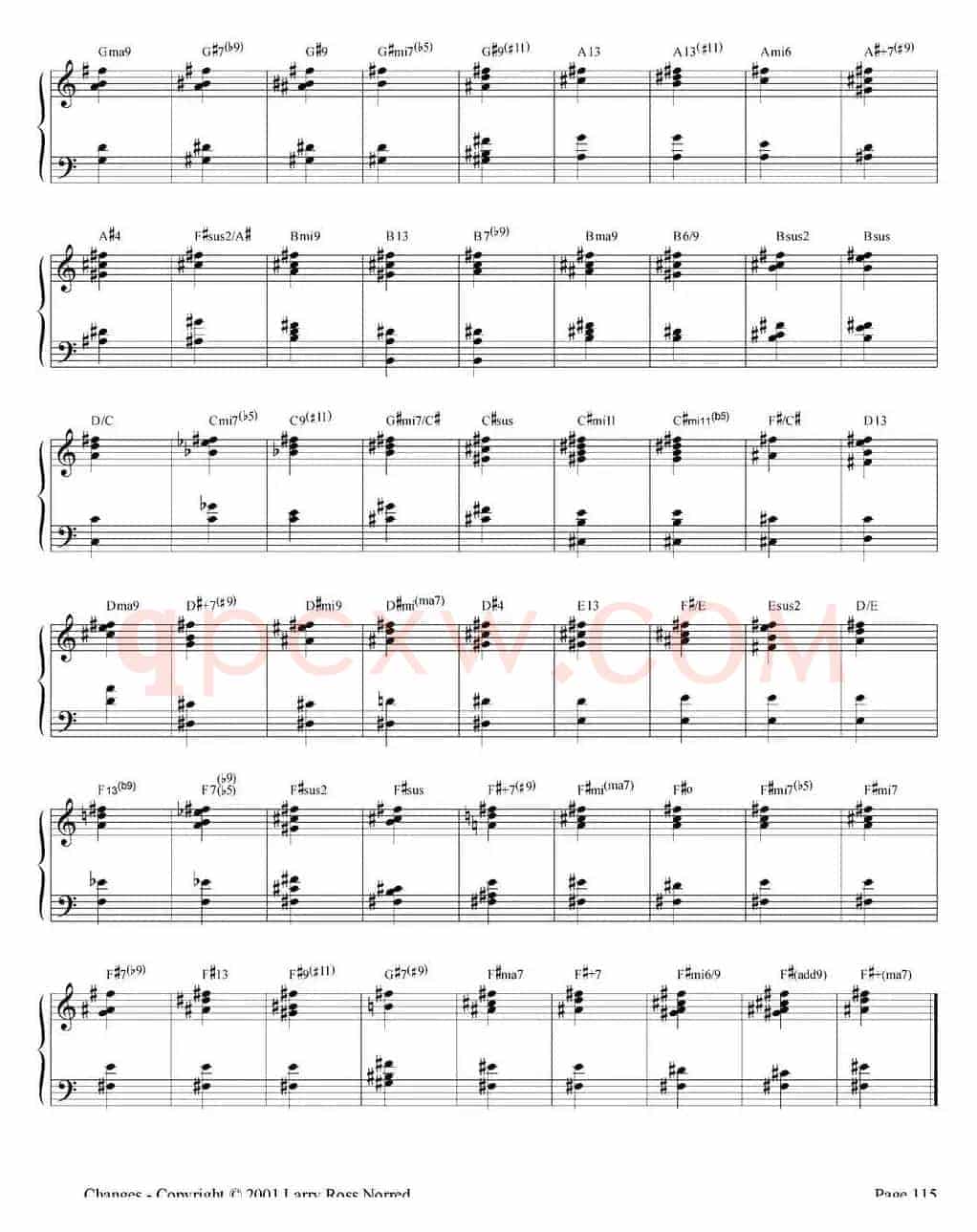 Changes（爵士乐和弦教材）（P101-125）