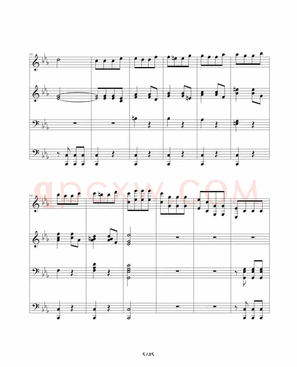 命运交响曲（四手联弹）