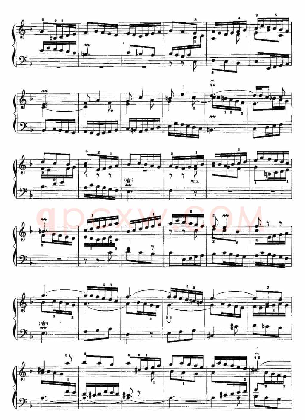 手风琴复调作品：F大调前奏曲与赋格