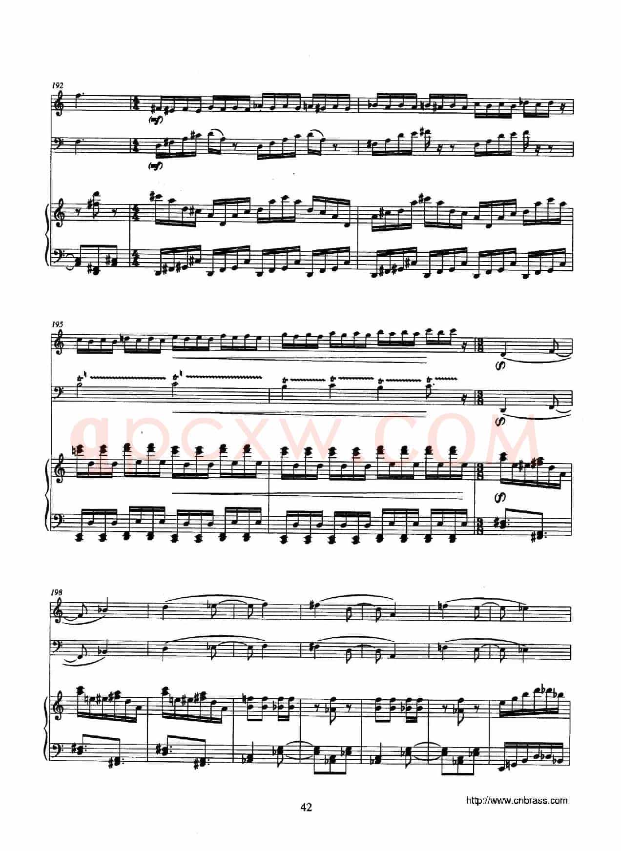 Trio（巴松、双簧管与钢琴三重奏总谱）