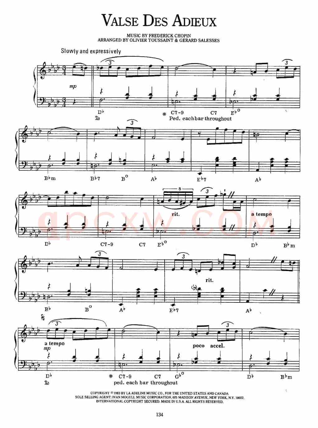 Valse Des Adieux