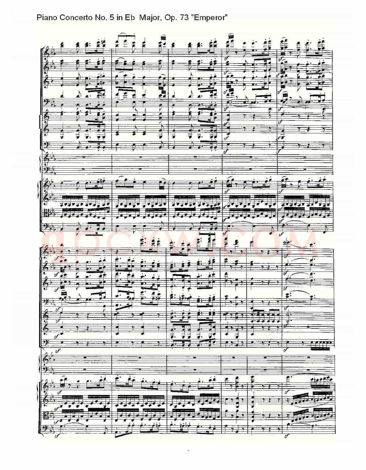 Eb大调钢琴第五协奏曲 Op.73“皇帝”第三乐章