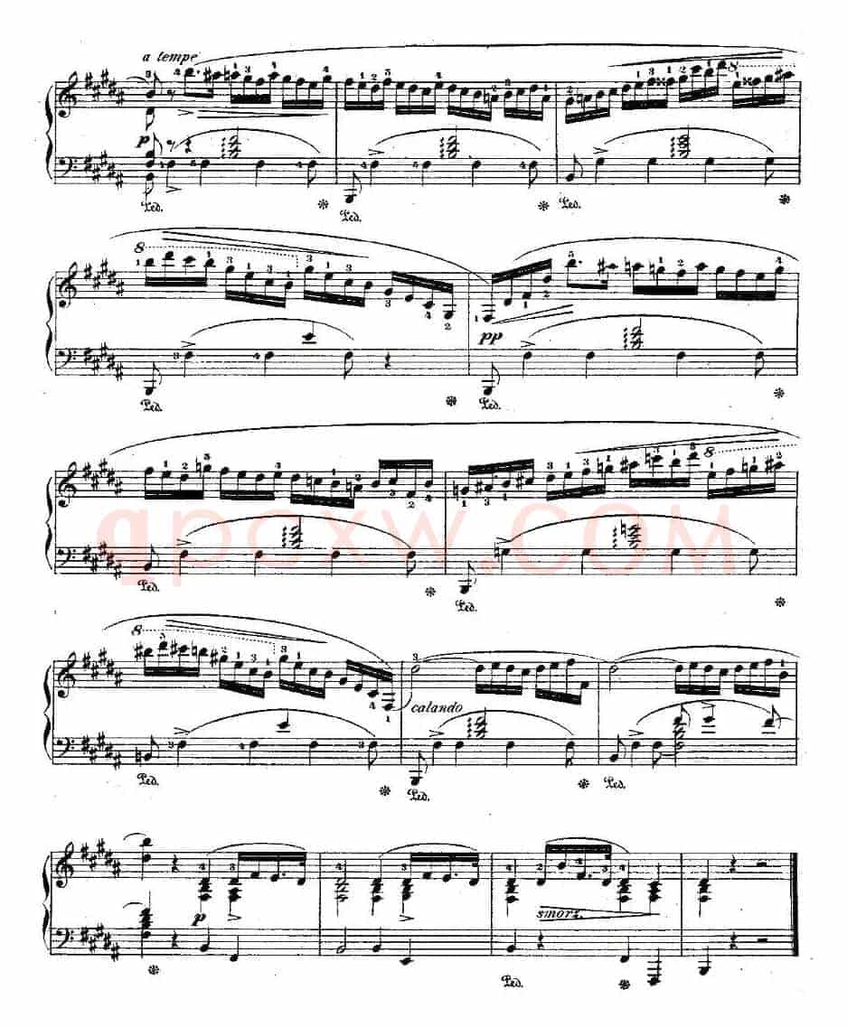 B大调夜曲Op.62－1（Deux  Nocturnes）