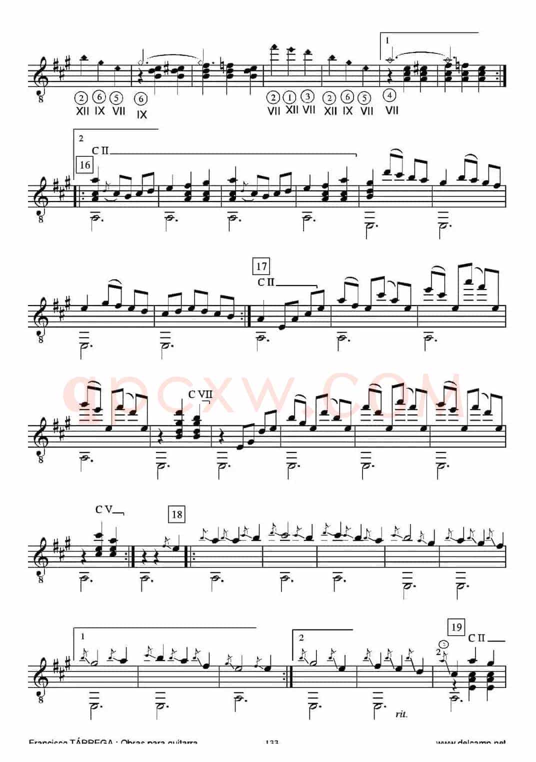 GRAN JOTA DE CONCIERTO(Arreglado sobre la Jota aragonesa de Julian Arcas)(古典吉他)