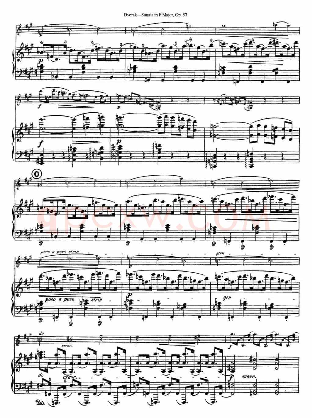 Violin Sonata Op.57（小提琴+钢琴伴奏）