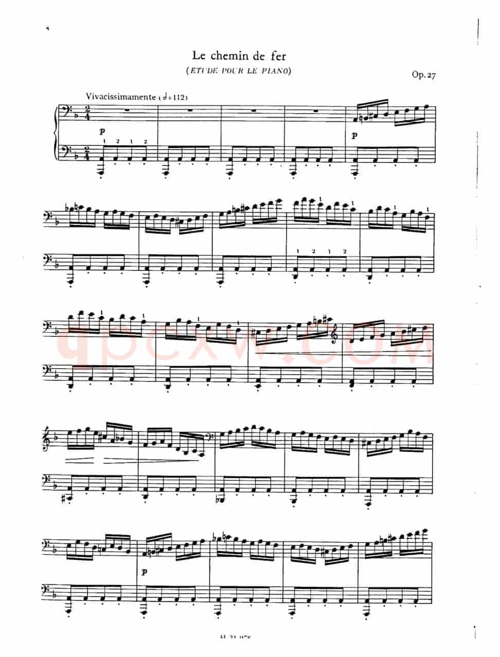Le chemin de fer Op·27(d小调练习曲·铁路)