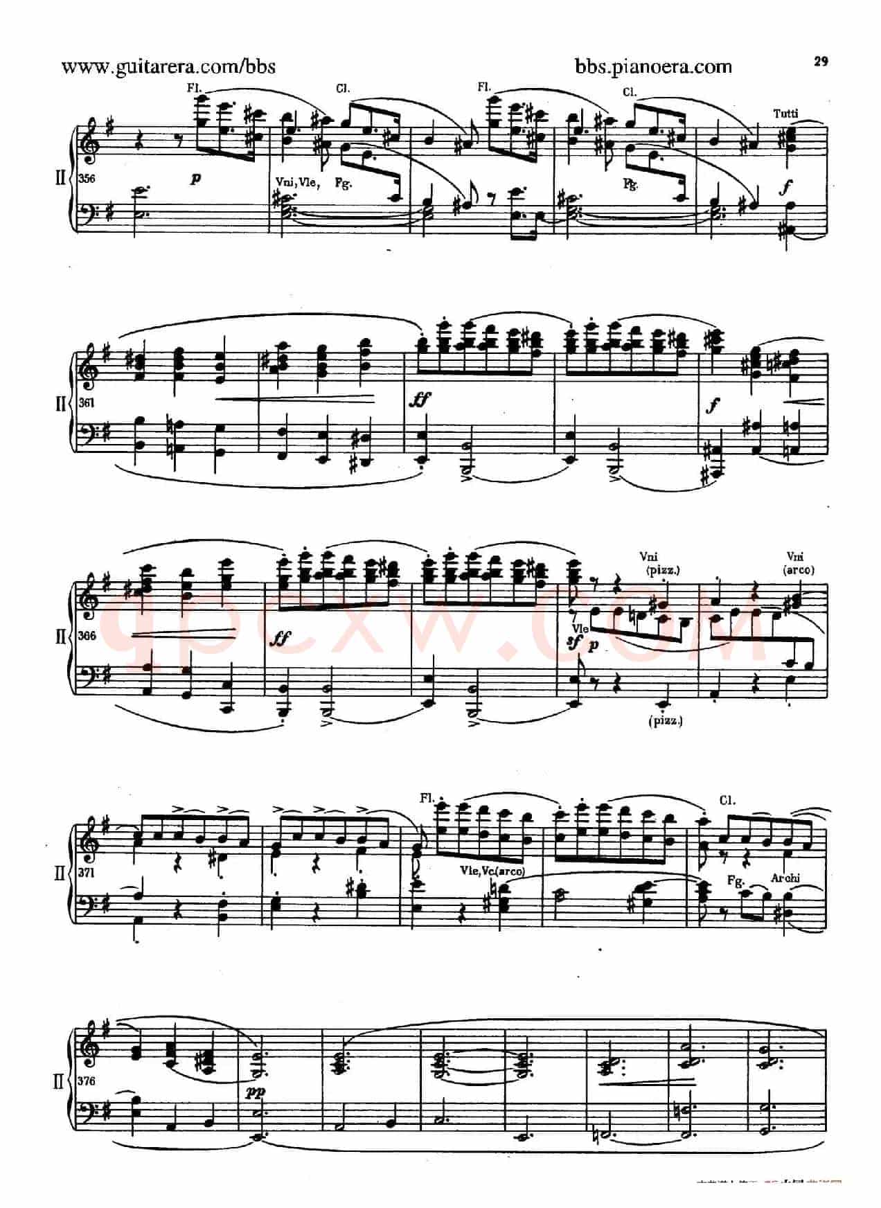 e小调第一钢琴协奏曲 Op.11(双钢琴版·第一乐章)