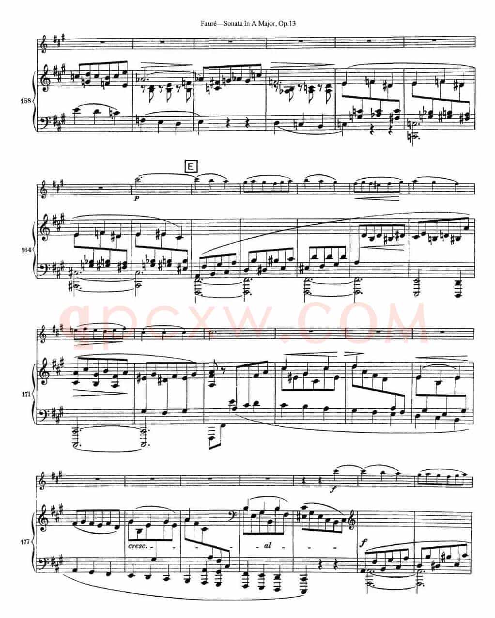 Violin Sonata No.1 Op.13（小提琴+钢琴伴奏）