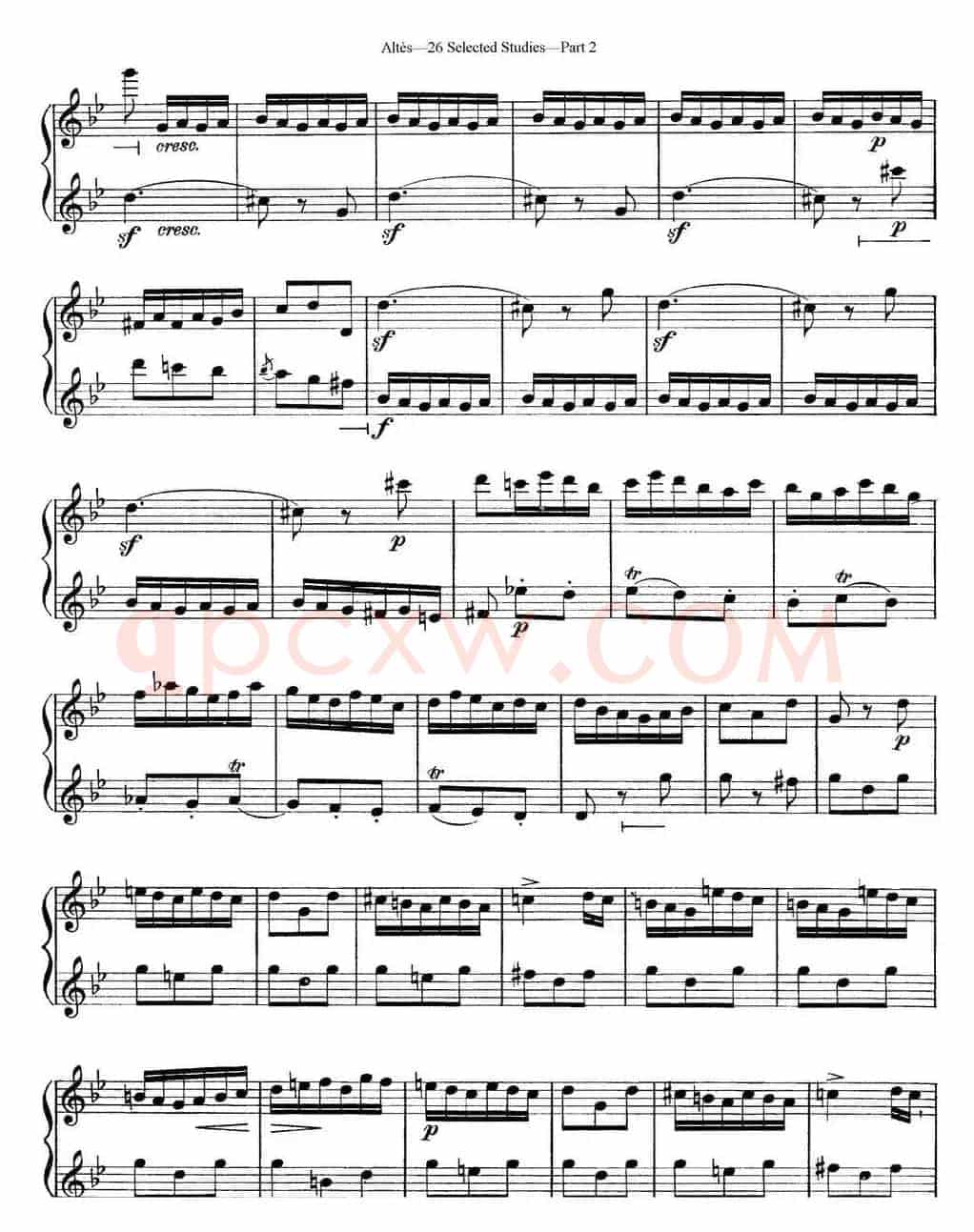 阿尔泰斯26首精选长笛练习曲（NO.22）