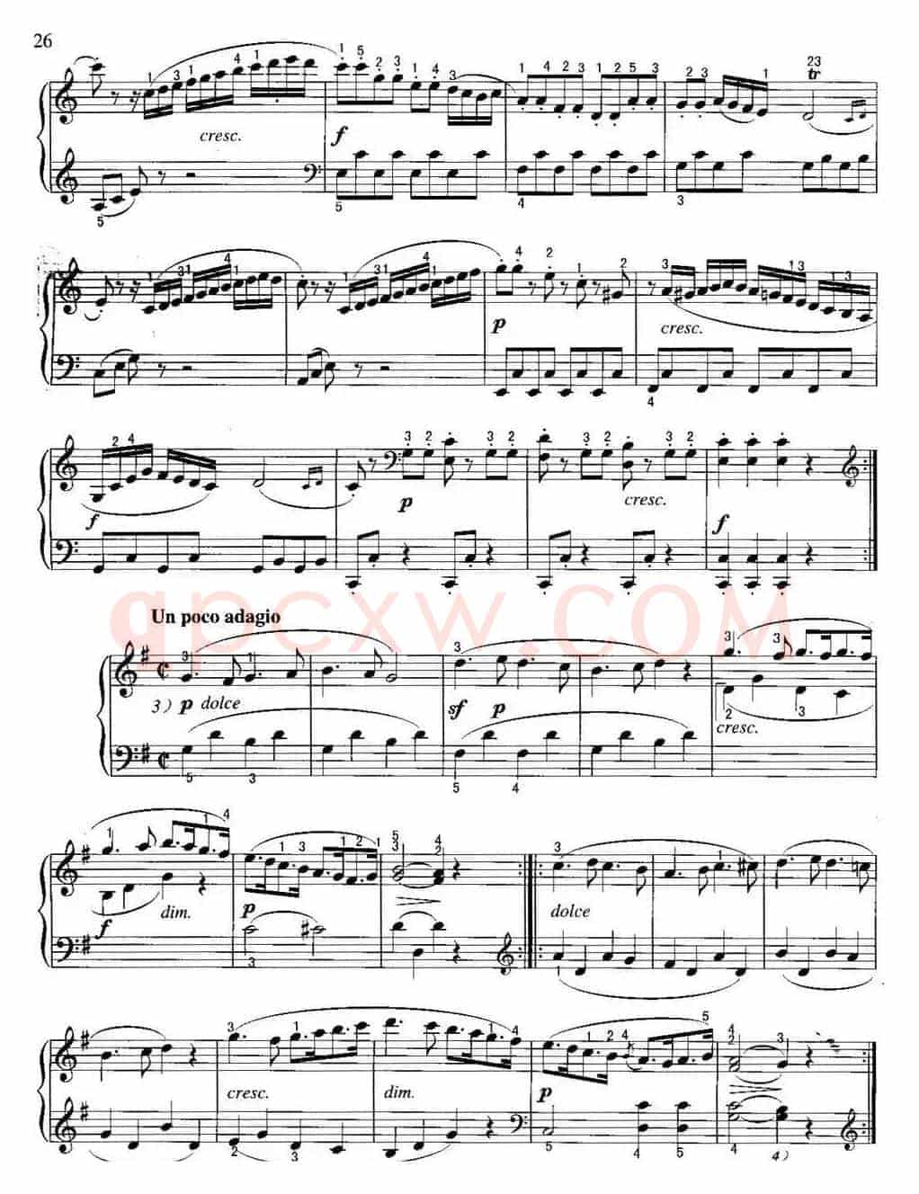 不可不弹的世界钢琴名曲：小奏鸣曲Op.36-3