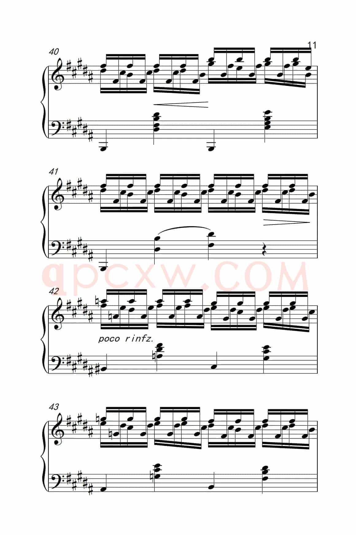 莫什科夫斯基 钢琴练习曲（第十五首）