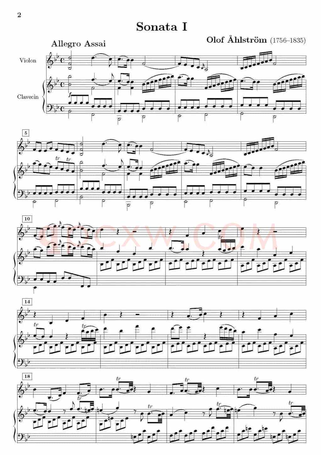 Sonata I（小提琴+钢琴伴奏）