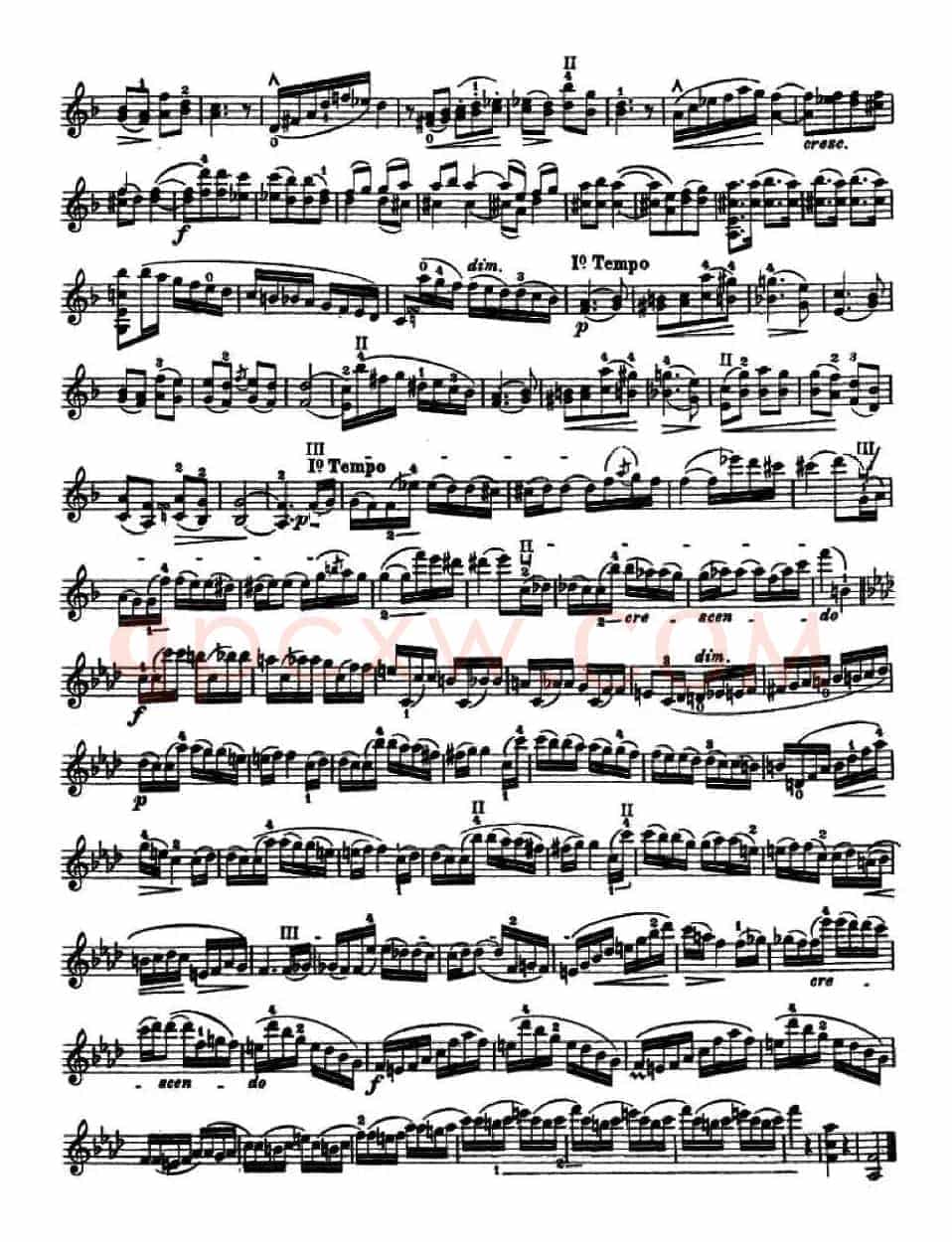 让·德尔菲·阿拉尔-12首小提琴隨想练习曲之18