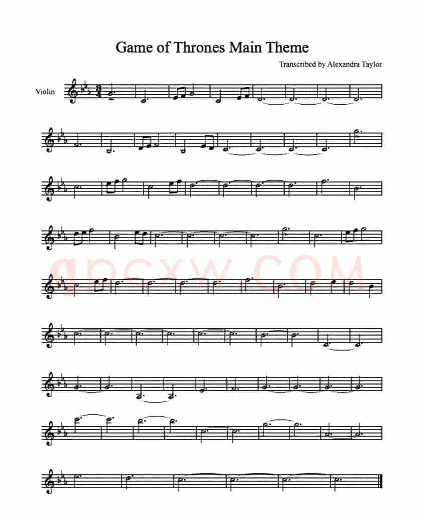 Game of Thrones Main Theme（冰与火之歌）
