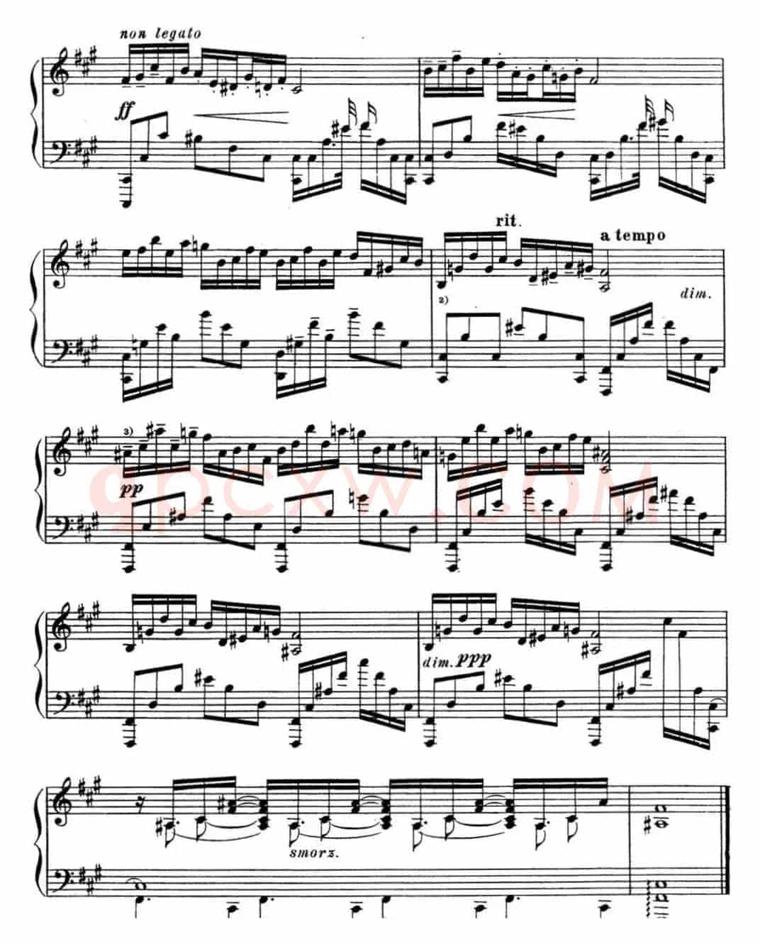 斯克里亚宾 钢琴练习曲 Op.8 No.2 Alexander Scriabin Etudes