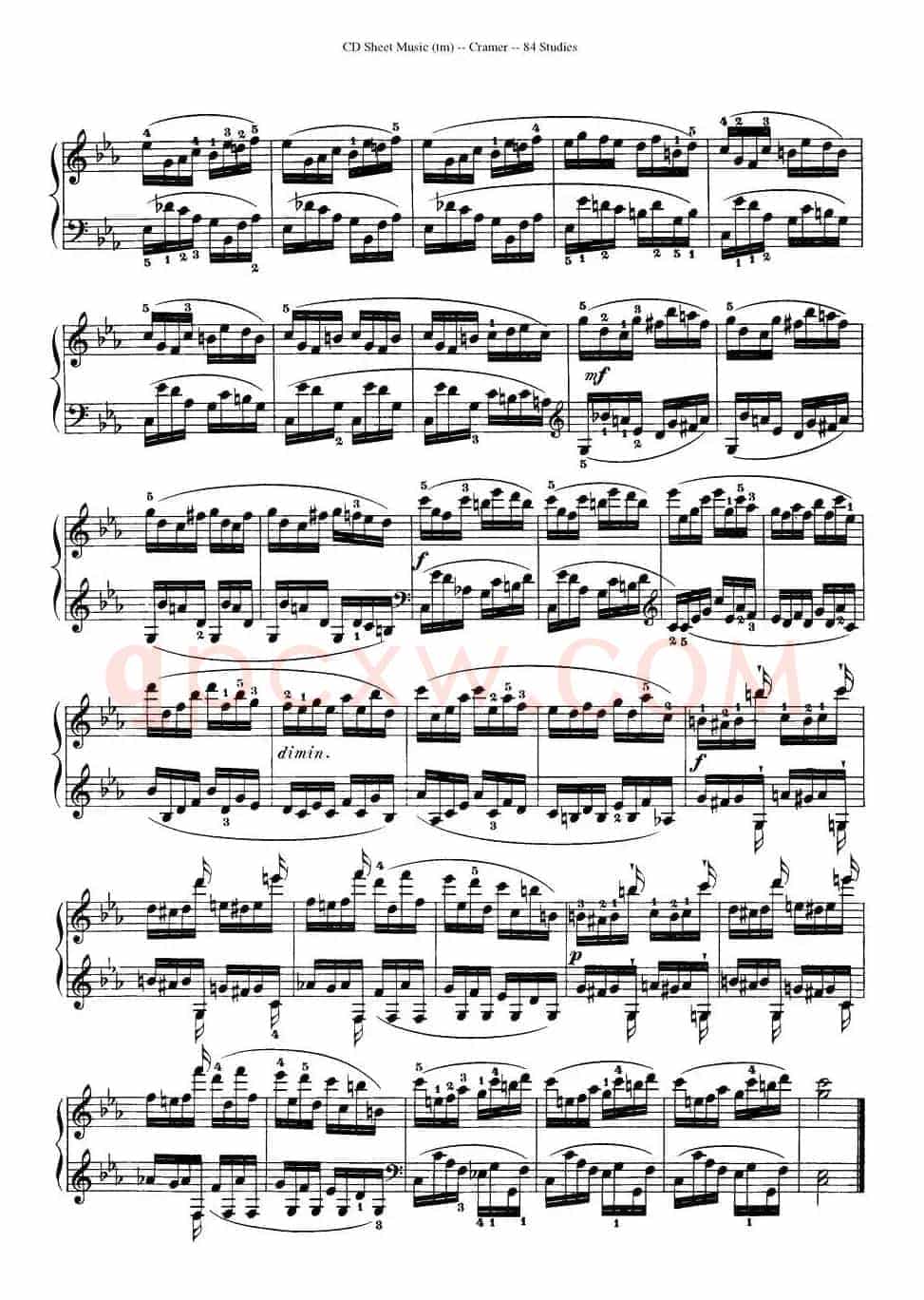 Cramer - 84 exercices（56—60）（克拉莫84首钢琴练习曲）
