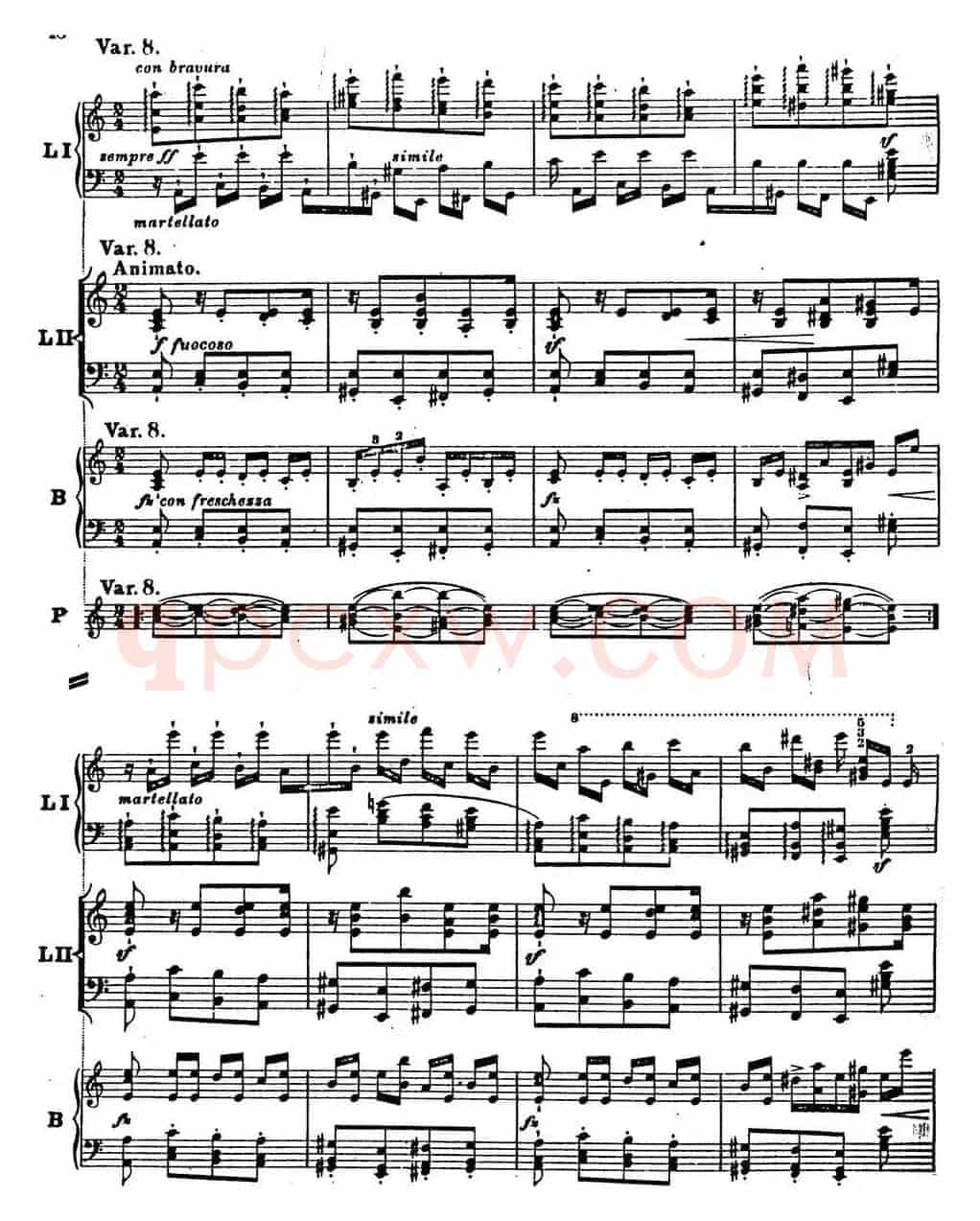 6首帕格尼尼大练习曲(Thema mit Variationen Etude Nr.6)