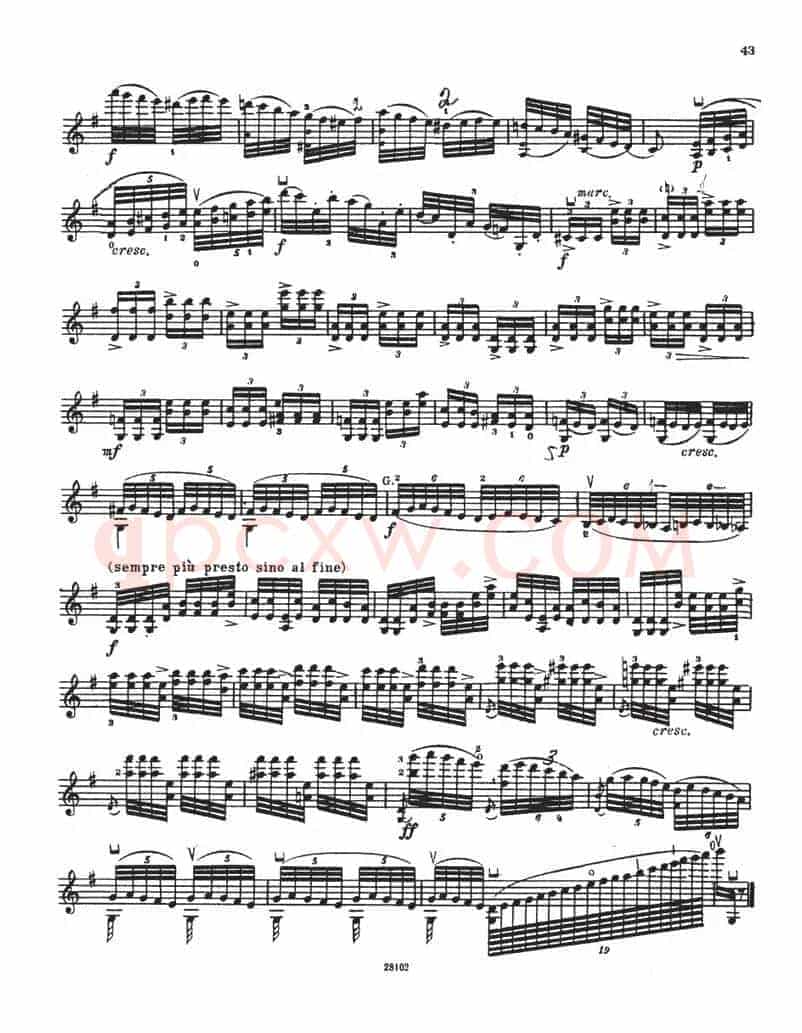 SONATE No5（伊萨伊小提琴奏鸣曲）