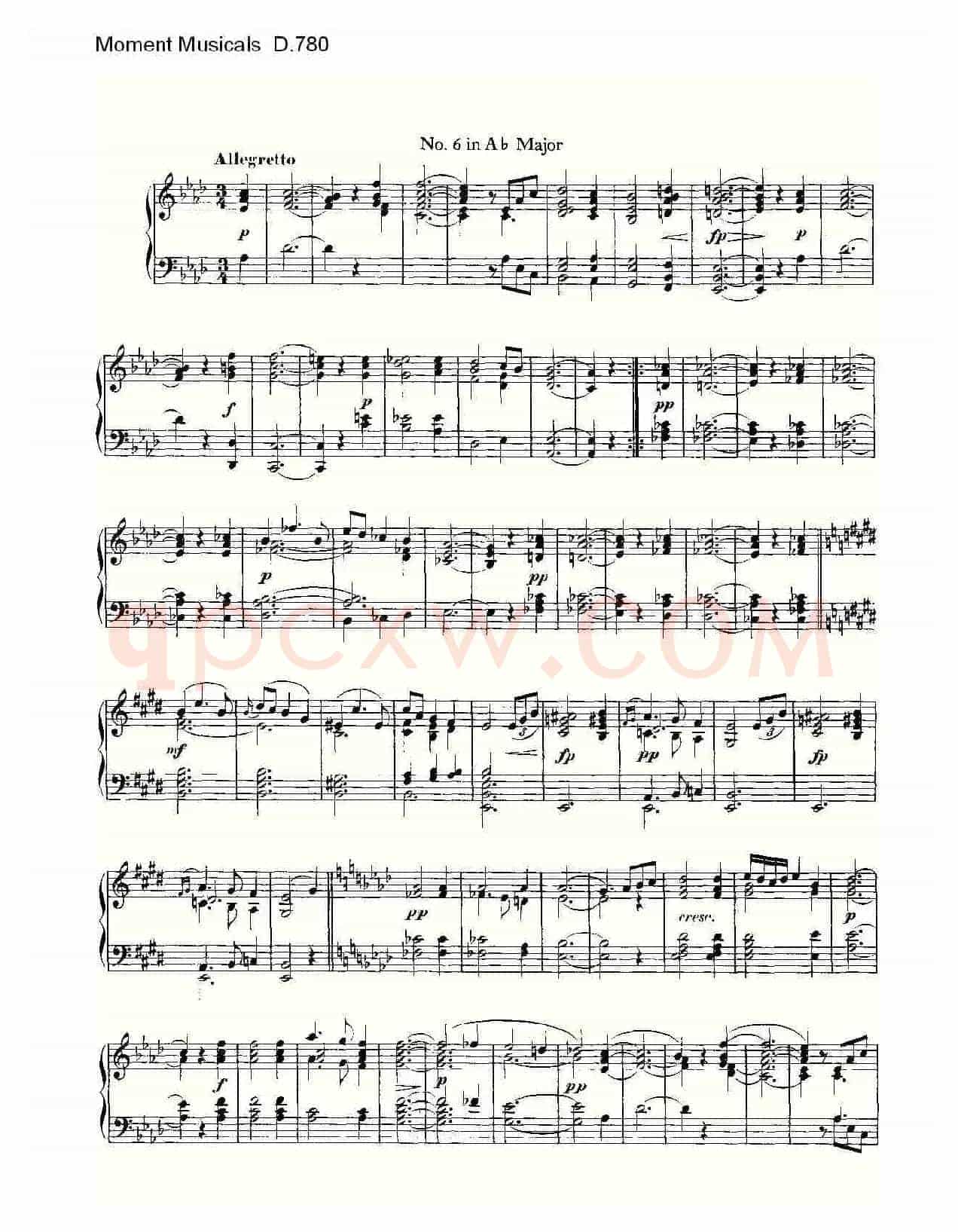 Moment Musicals D.780（6首音乐瞬间）