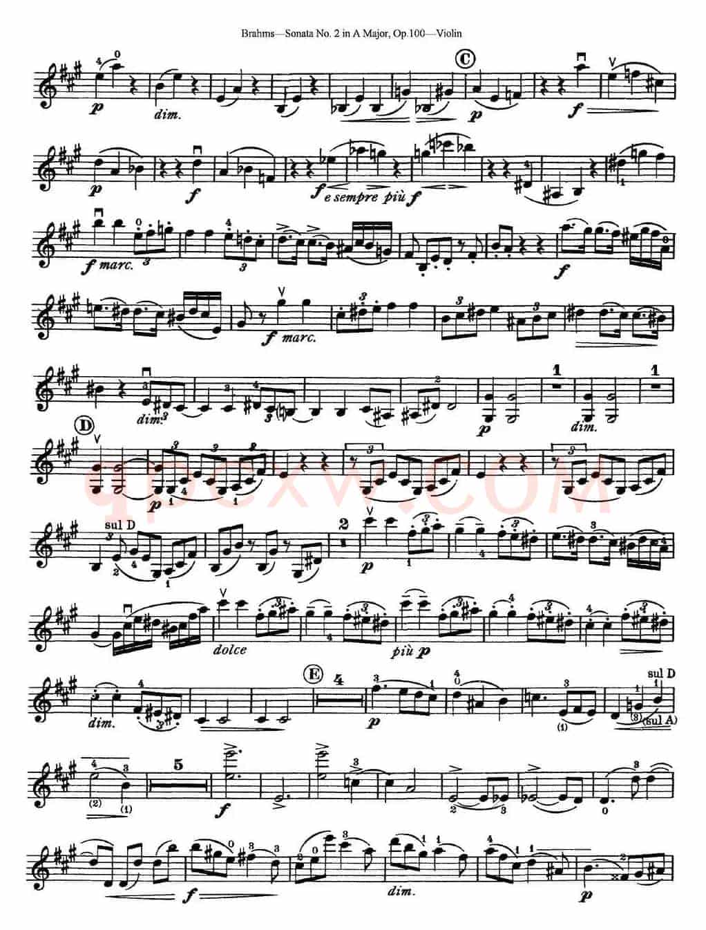 Violin Sonata No.2 in A Major Op.100
