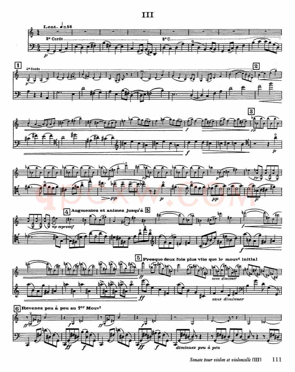 Sonate（小提琴+大提琴）