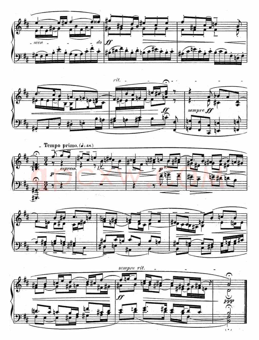 6 Preludes and Fugues Op.99(6首前奏曲与赋格·4)