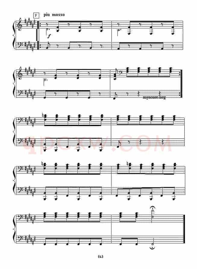 西班牙舞曲（四手联弹之二）