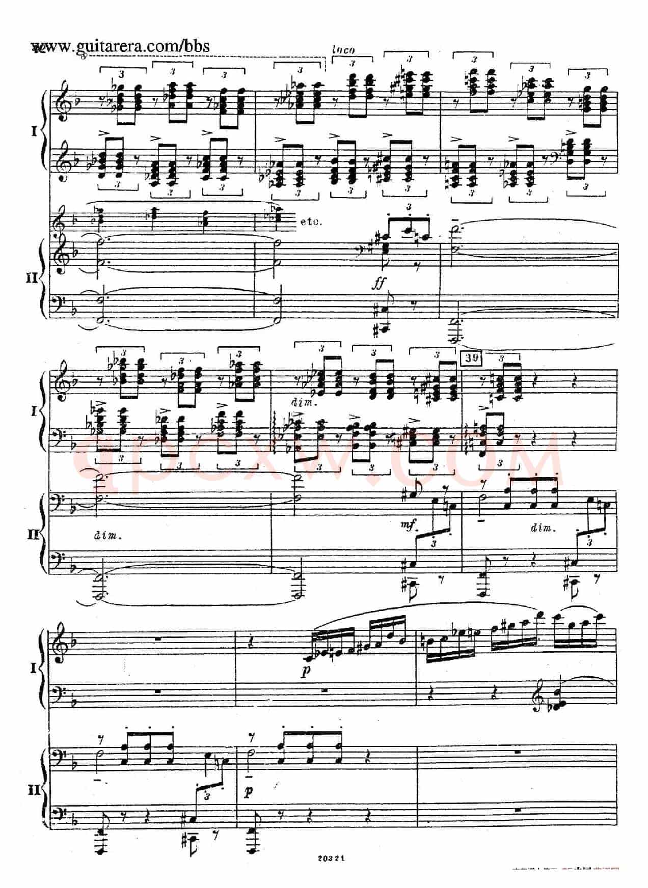 Rhapsody On A Theme Of Paganini Op.43(帕格尼尼主题狂想曲·双钢琴)(P41——60)