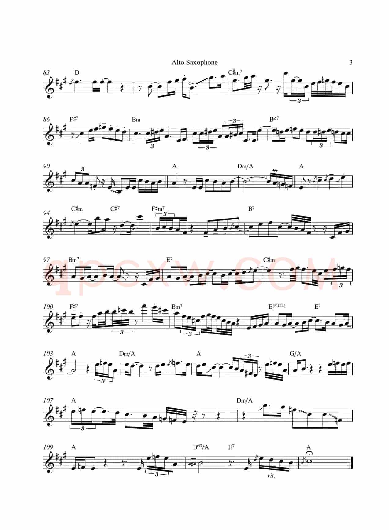 Gospel Truth（中音萨克斯）