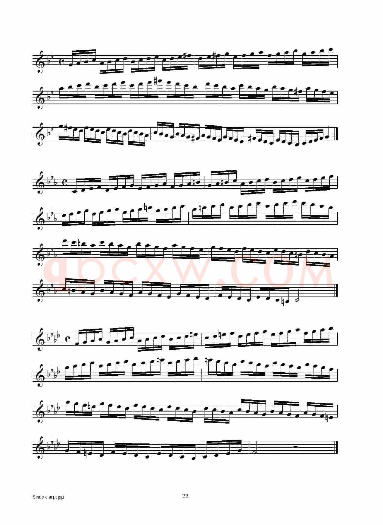 实用的萨克斯音阶练习曲集（P16——30）