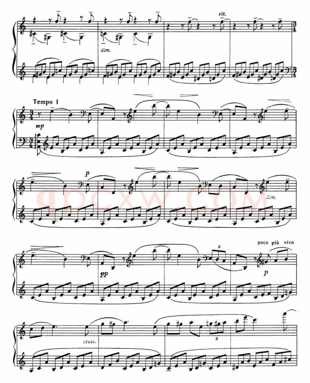 拉赫玛尼诺夫 音画练习曲10或11 Etudes tableaux Op.39 No.2