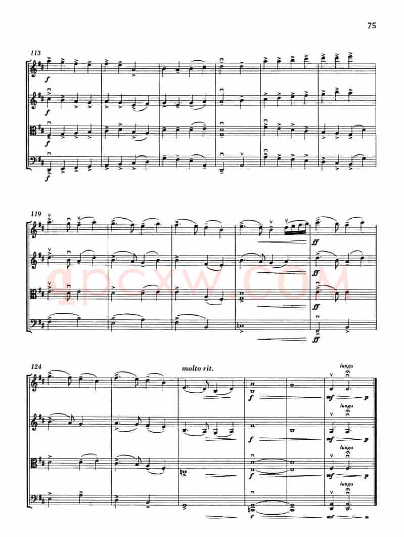 GOOD KING WENCESLAS（弦乐四重奏）