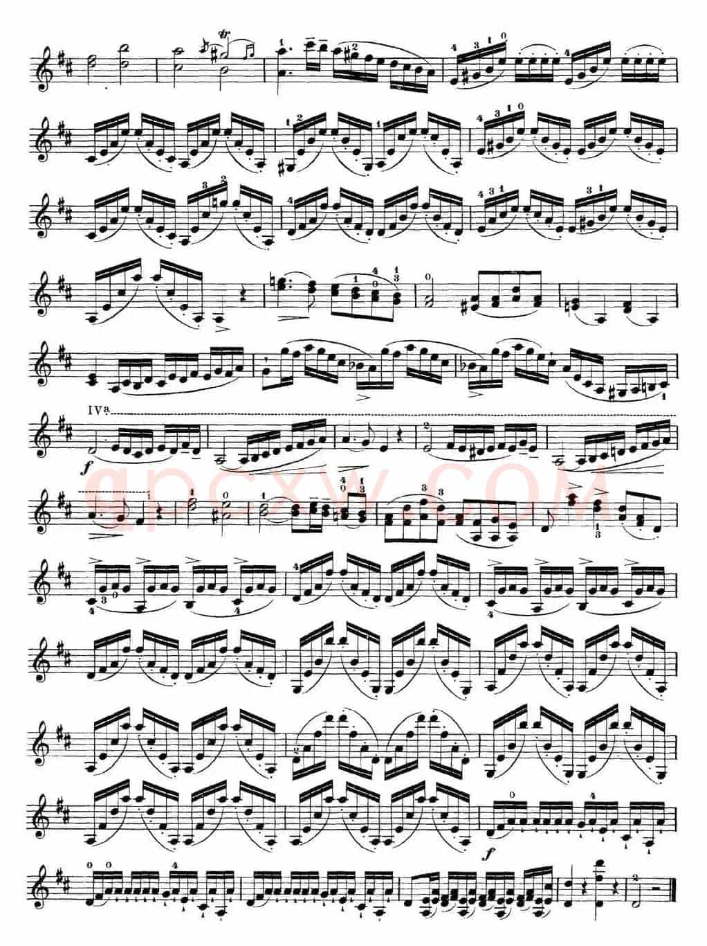 马扎斯小提琴练习曲 Op.36 第二册 华丽练习曲（37）