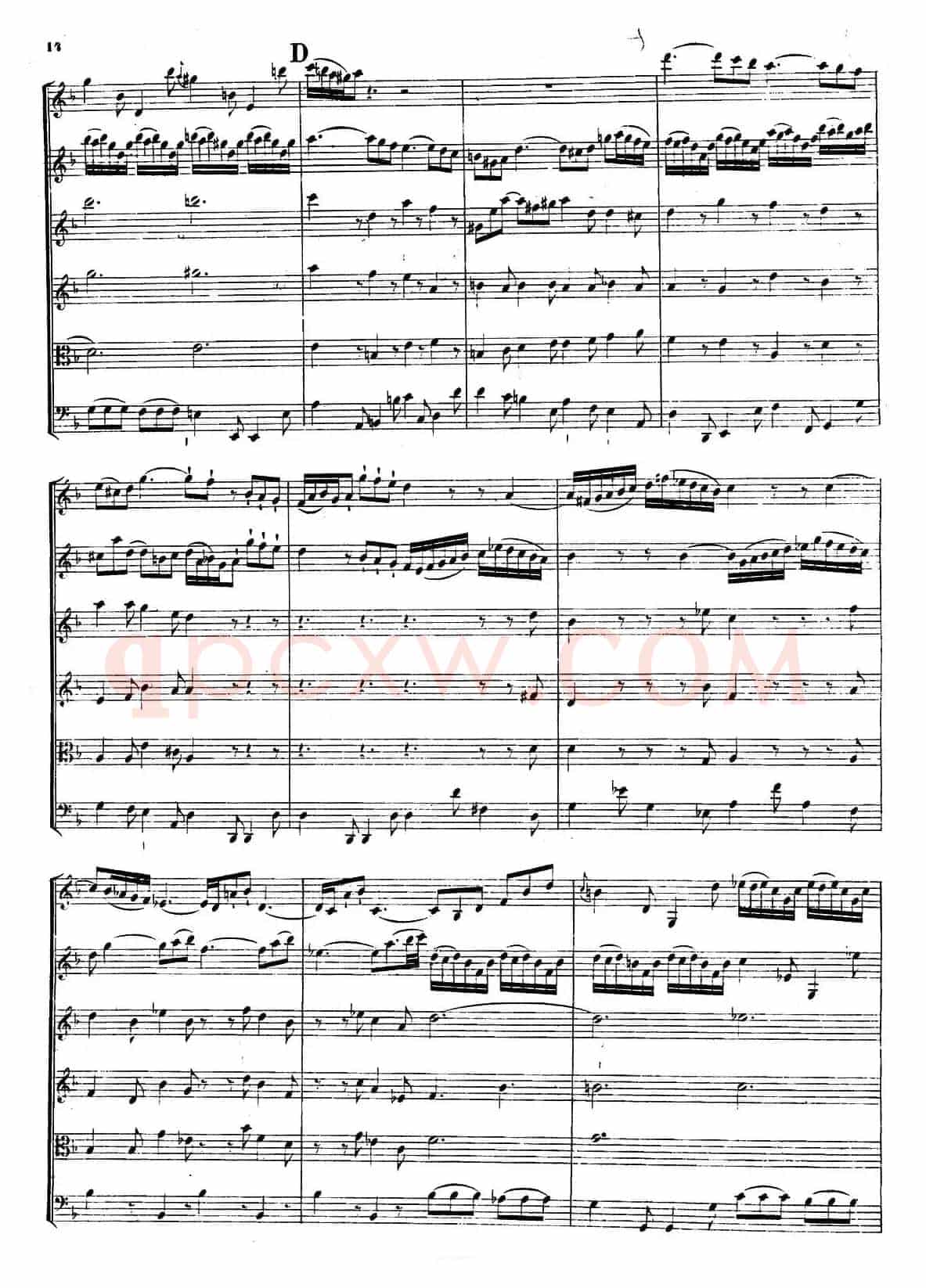 CONCERTO A DUE VIOLINI.（巴赫D小调二重协奏曲总谱）