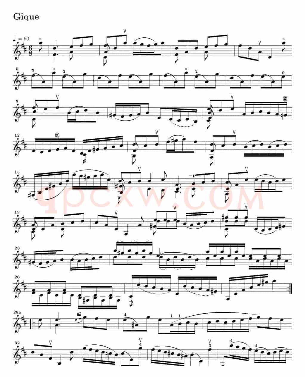 Six Suite Violincello Solo senza Basso(Suite VI)(6首无伴奏大提琴组曲·Ⅵ)