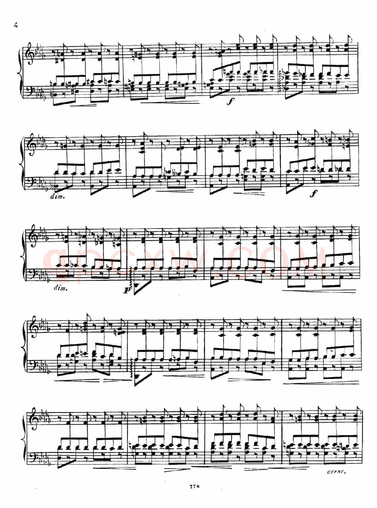 Grande Etude de Concert Tremolo Op.58(音乐会练习曲“震音”)