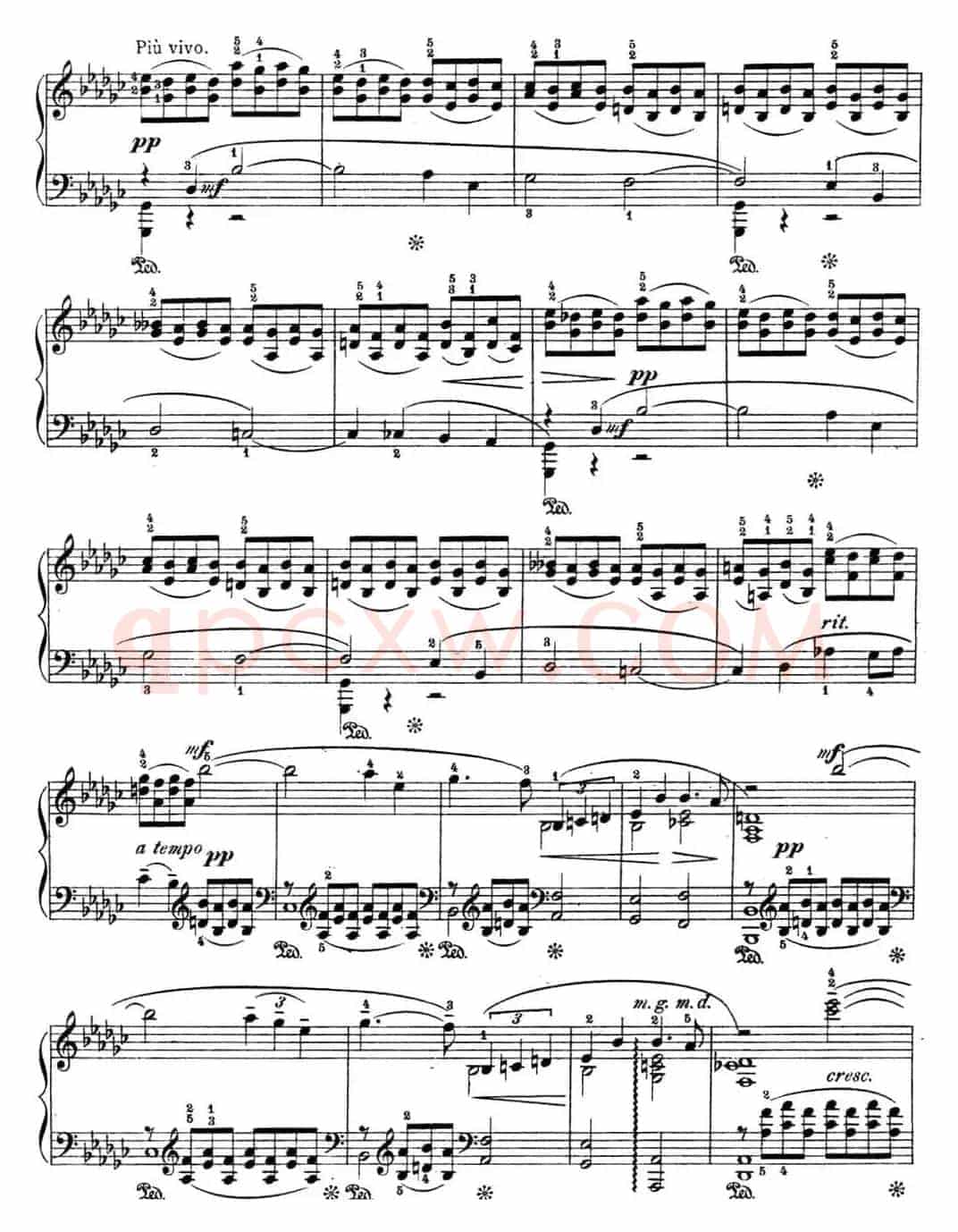 拉赫玛尼诺夫 幻想小品集 Op.3 No.1 悲歌 降e小调