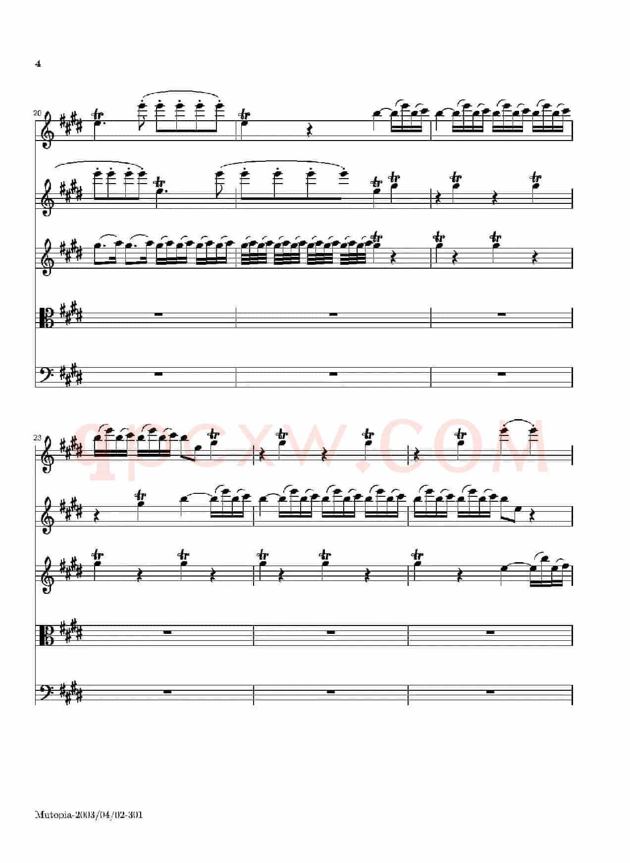 La Primavera·Spring（四季·春）（弦乐协奏曲总谱）