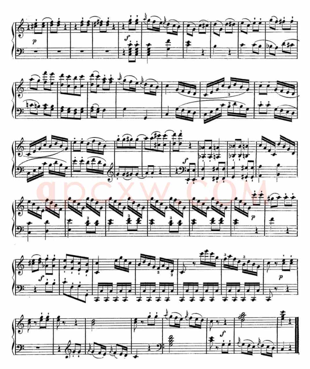 海顿 钢琴奏鸣曲 Hob XVI 48 in C major