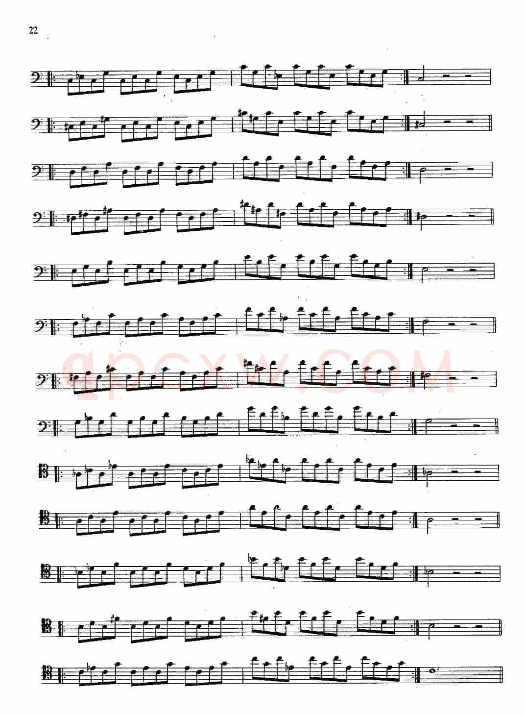 大管高级练习曲 第一部分 每日练习（21—33）