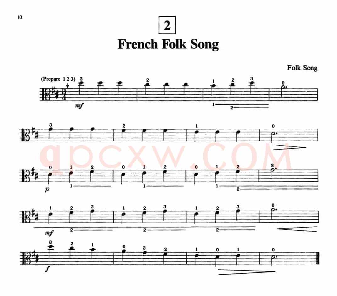 French Folk Song（中提琴）