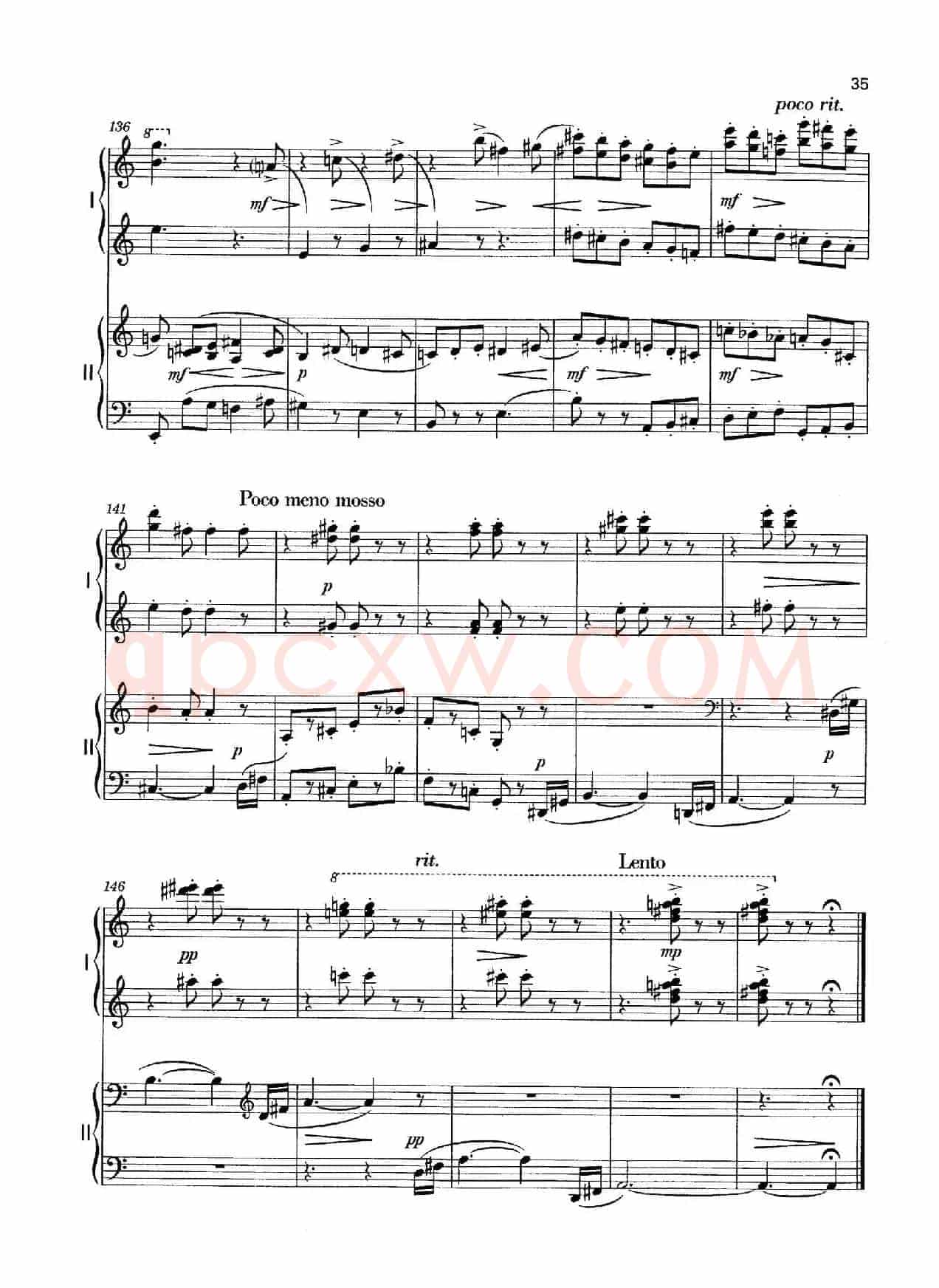 Vier Bagatellen Op.70（4首小品·Ⅳ·四手联弹）