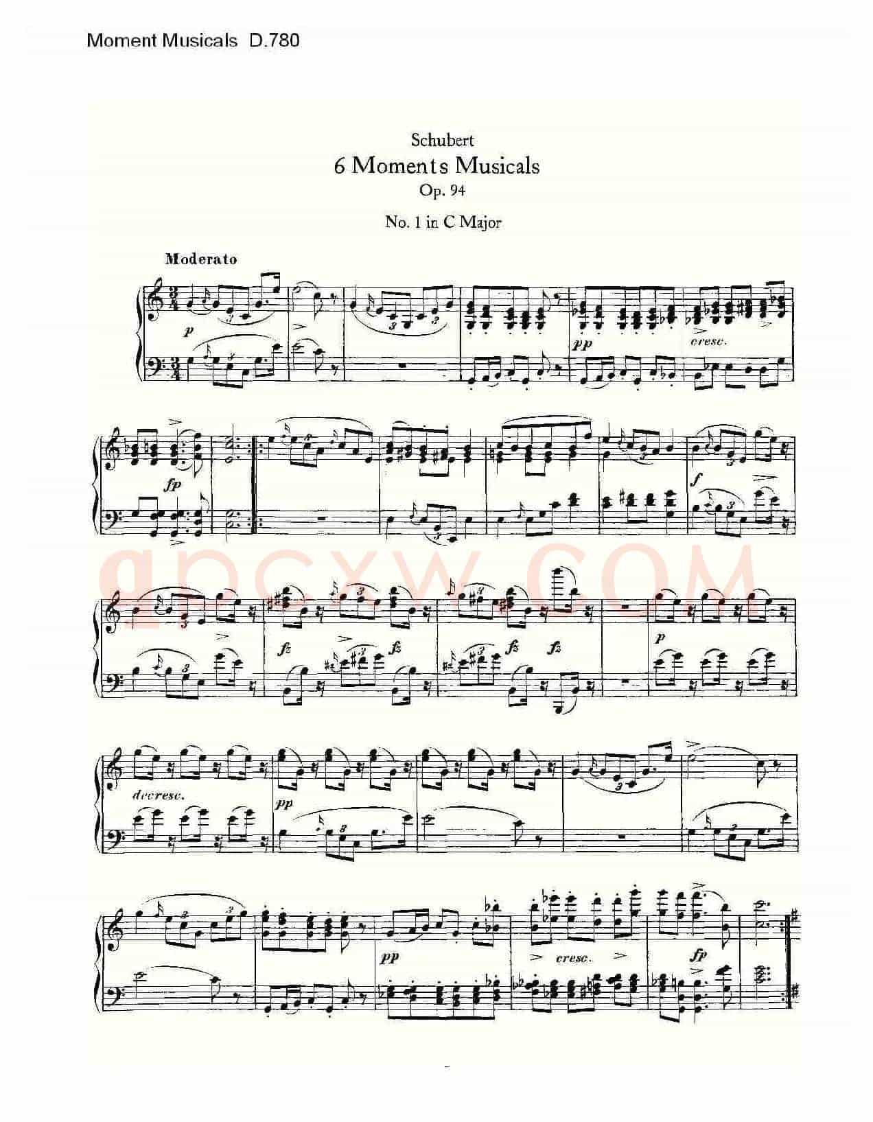 Moment Musicals D.780（6首音乐瞬间）