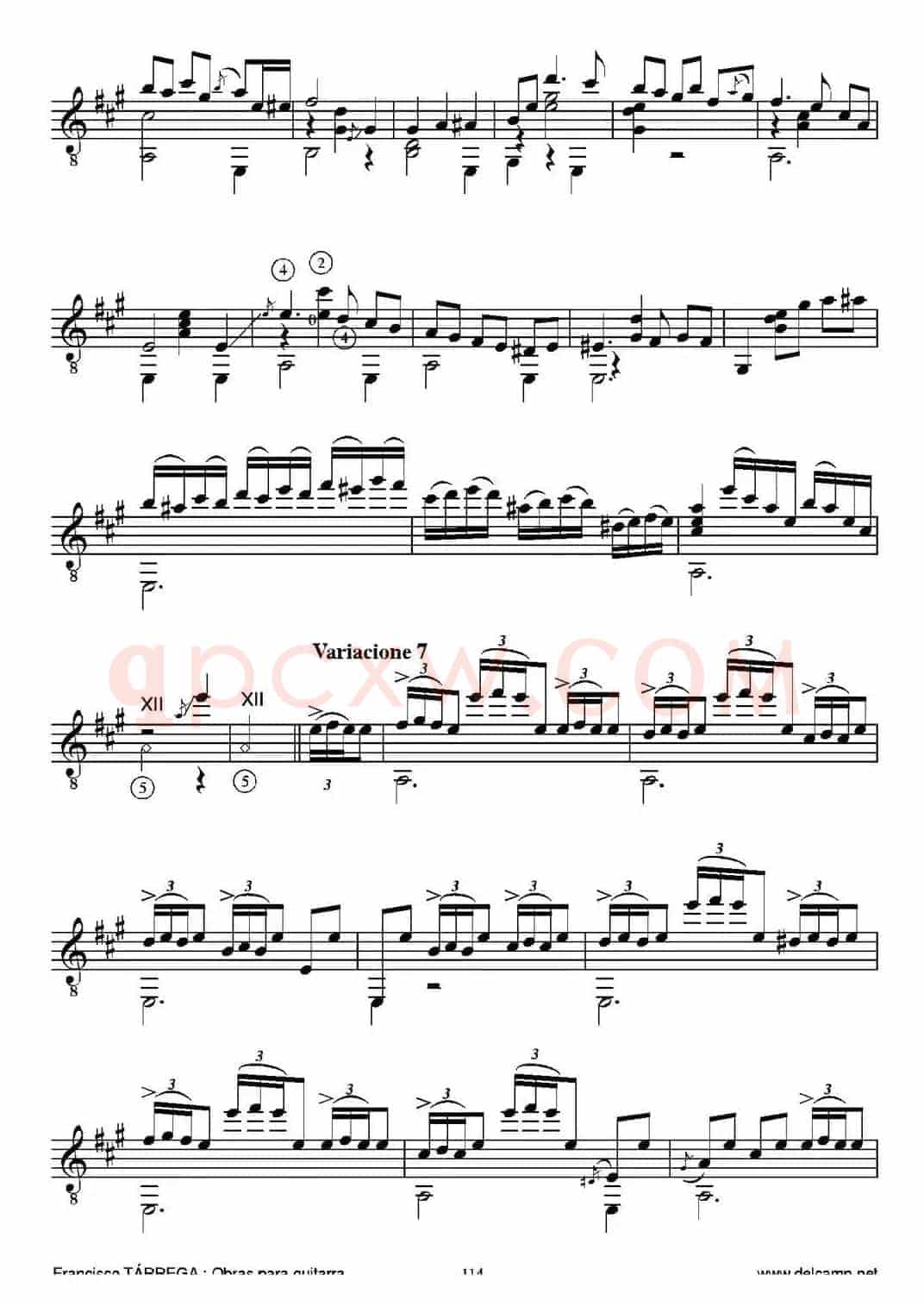 EL CARNAVAL DE VENECIA(Grande variaciones sobre un tema de Niccolo Paganini)(古典吉他)
