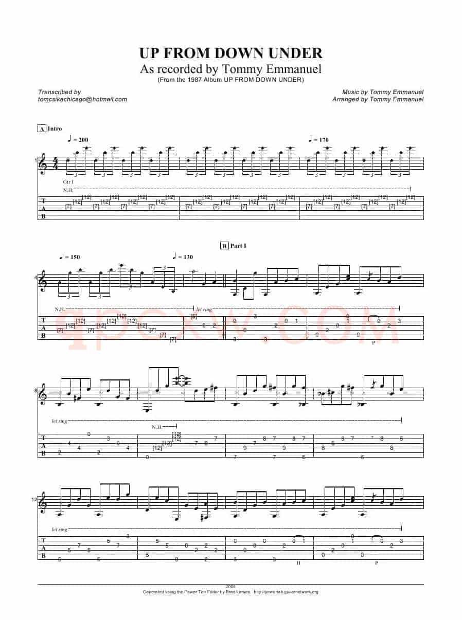 tommy emmanuel：up from down under（指弹吉它）
