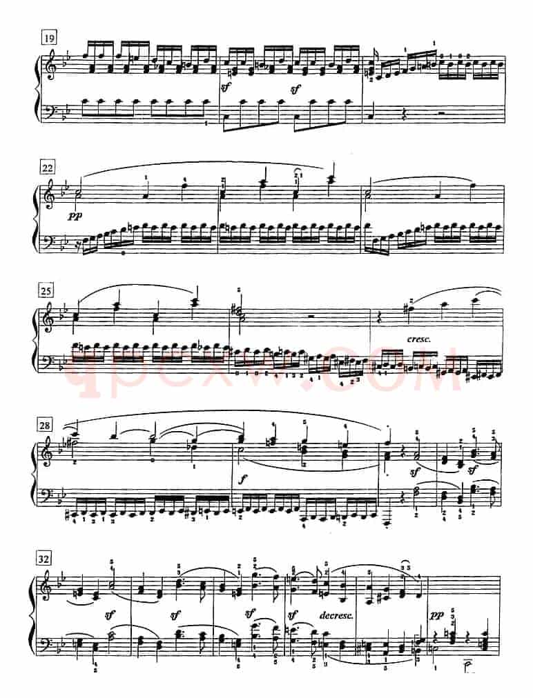 钢琴教程第七级 大型乐曲（降B大调奏鸣曲 Op.22 第一乐章）