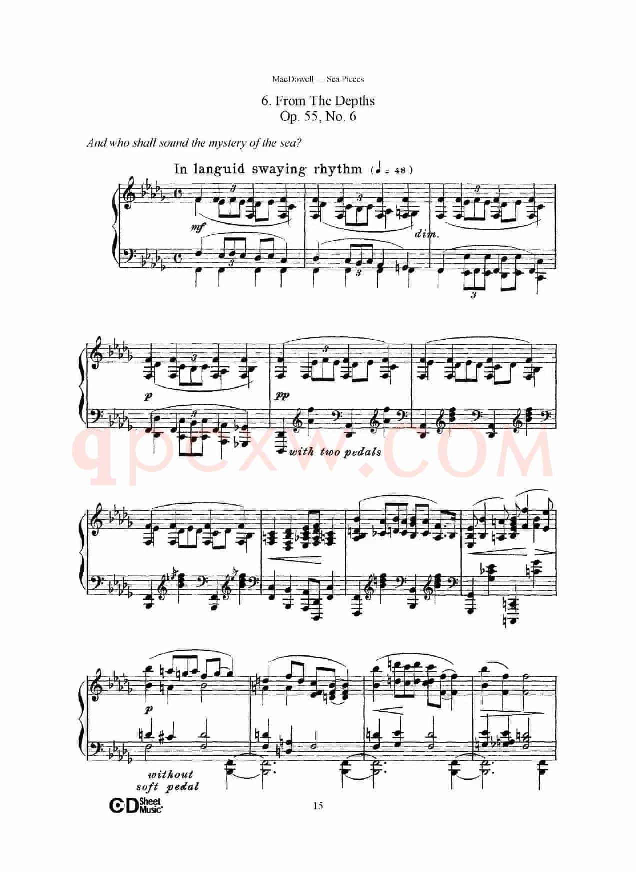 海景 Sea Pieces Op.55(No.6)