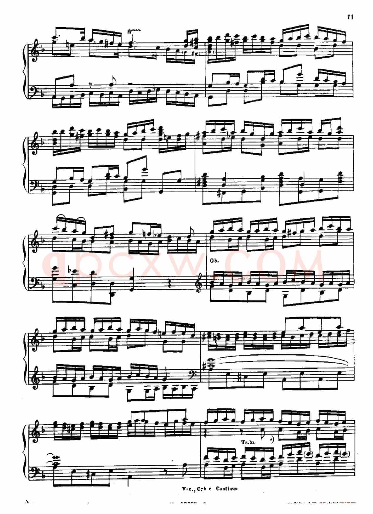 Brandenburg Concerto No.2 in F Major BWV.1047(F大调第二勃兰登堡协奏曲·钢琴独奏版)