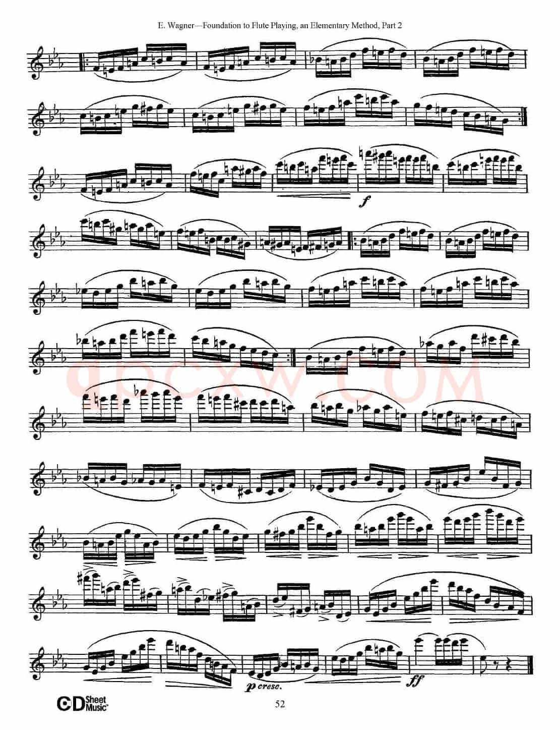 长笛演奏基础教程练习（Etude 5）