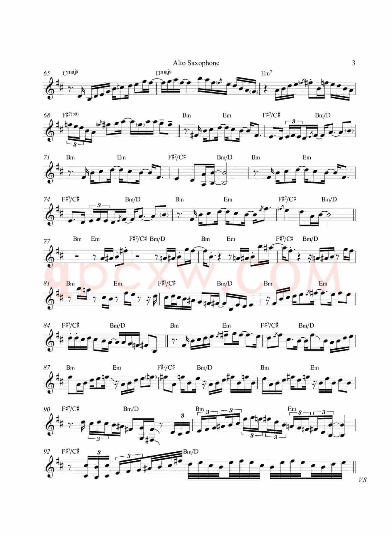 Tequila Moon（中音萨克斯）